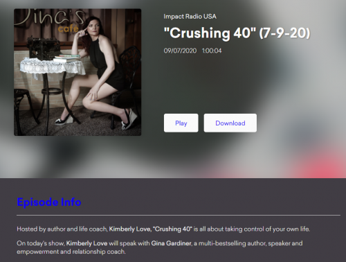 Crushing 40 Radio Show Kimberly Love.PNG