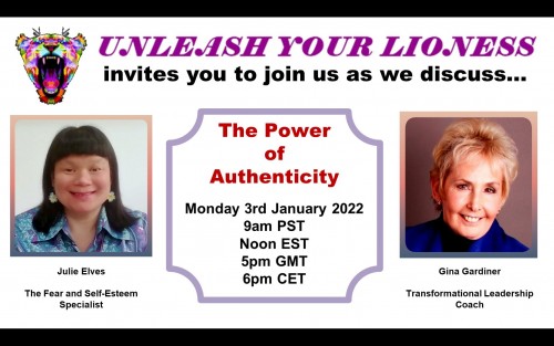 Event Flyer 30 - Monday 3rd January 2022 The Power of Authentitcity with Gina Gardiner.jpg